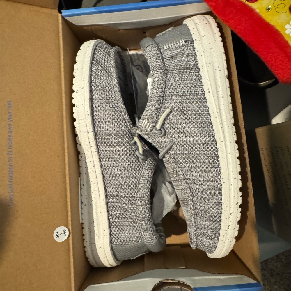 Hey Dude Gray Stretch Mesh Shoes